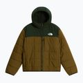 Detská zateplená bunda The North Face Reversible Shasta FZ Hooded caraway seed/bo 6