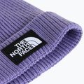 Zimná čiapka The North Face Logo Box Cuffed grounded plum 2
