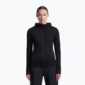 Dámska trekingová mikina Icebreaker Merino 200 Realfleece Descender Half Zip Hoodie black