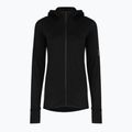 Dámska trekingová mikina Icebreaker Merino 300 Realfleece Descender Zip Hoodie black