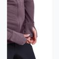 Dámska trekingová mikina Icebreaker Merino 200 Realfleece Descender Half Zip Hoodie grey plum 9