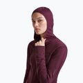 Dámska trekingová mikina Icebreaker Merino 300 Realfleece Descender Zip Hoodie dark berry 5