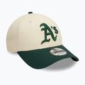 Šiltovka New Era Colourblock 9Forty Oakland Athletics light beige