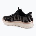 Dámske topánky SKECHERS Summits Plus Soft Luster black/rose gold 3