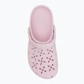 Crocs Classic Floral Cutout Clog pink milk 6