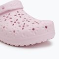 Crocs Classic Floral Cutout Clog pink milk 8
