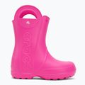 Detské gumáky Crocs Handle It Rain Boot Kids pink crush 2
