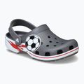 Detské šľapky Crocs Classic Soccer Band Clog Kids slate grey 9
