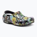 Šľapky Crocs Classic Painted Floral black sand 2