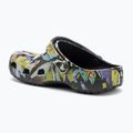 Šľapky Crocs Classic Painted Floral black sand 4