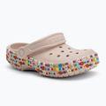 Detské šľapky Crocs Classic Beaded Band Clog Kids quartz