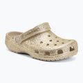 Detské šľapky Crocs Classic Chunky Glitter sandstone