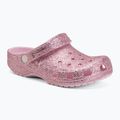 Detské šľapky Crocs Classic Chunky Glitter pink milk