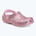 Detské šľapky Crocs Classic Chunky Glitter pink milk 2