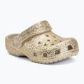 Detské šľapky Crocs Classic Chunky Glitter 211940 sandstone