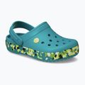 Detské šľapky Crocs Crockband Glow Confetti Band turbo teal/multi 9