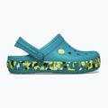 Detské šľapky Crocs Crockband Glow Confetti Band turbo teal/multi 10