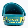 Detské šľapky Crocs Crockband Glow Confetti Band turbo teal/multi 7