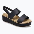 Dámske sandále  Crocs Brooklyn Matte Wrap Low Wedge black/cashew 8
