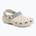 Detské šľapky Crocs Classic Denim Flower Adjustment Backstrap summit white 2
