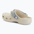 Detské šľapky Crocs Classic Denim Flower Adjustment Backstrap summit white 4