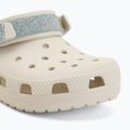Detské šľapky Crocs Classic Denim Flower Adjustment Backstrap summit white 8