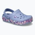 Detské šľapky Crocs Crockband Glow Confetti Band blue haze/multi 9