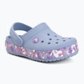 Detské šľapky Crocs Crockband Glow Confetti Band blue haze/multi 2