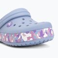 Detské šľapky Crocs Crockband Glow Confetti Band blue haze/multi 8