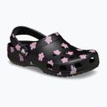 Detské šľapky Crocs Classic Flower black