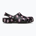 Detské šľapky Crocs Classic Flower black 2