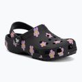 Detské šľapky Crocs Classic Flower black 2