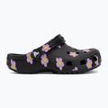 Detské šľapky Crocs Classic Flower black 3