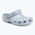 Detské šľapky Crocs Classic Pearl Shine blue frost