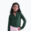 Detské tréningové tričko longsleeve Nike Dri-Fit 1/4 Zip fir/white