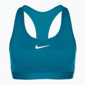 Športová podprsenka Nike Swoosh Medium Support green abyss/white 7