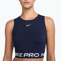 Dámske tréningové tielko Nike Pro Dri-Fit midnight navy/white 3
