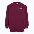 Detská mikina Nike Sportswear Club Fleece burgundy/white