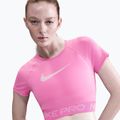 Dámsky tréningový top Nike Pro Dri-Fit Graphic Cropped playful pink/pink foam/white 4