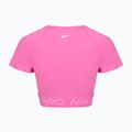 Dámsky tréningový top Nike Pro Dri-Fit Graphic Cropped playful pink/pink foam/white 8