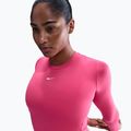 Dámske tričko longsleeve Nike One Fitted Dri-Fit rush pink/white 4
