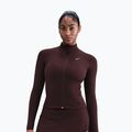 Dámska tréningová mikina Nike One Fitted Dri-Fit Full-Zip burgundy crush/white