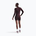 Dámsky longsleeve Nike One Fitted Dri-Fit 1/4 Zip Mid Layer burgundy crush/white 3