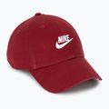 Šiltovka Nike Club Unstructured Futura Wash team crimson/white