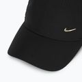 Šiltovka Nike Dri-Fit Club Unstructured Metal Swoosh black/metallic gold 3