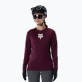 Dámsky cyklistický dres longsleeve Fox Racing Ranger Fox Head LS dark maroon