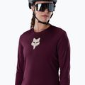 Dámsky cyklistický dres longsleeve Fox Racing Ranger Fox Head LS dark maroon 3