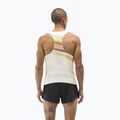 Pánske bežecké tričko HOKA Race Day Singlet alabaster flare 3