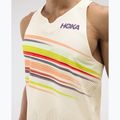 Pánske bežecké tričko HOKA Race Day Singlet alabaster flare 6