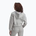 Ženska dukserica Under Armour Rival Fleece Piped HZ Hoodie modra siva svijetla heather/bijela 2